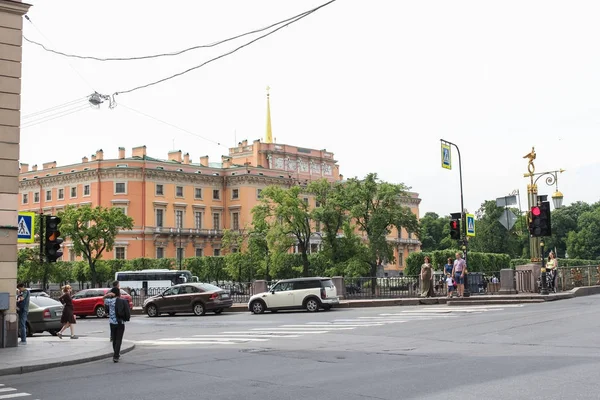 Mikhailovsky 성 보기. — 스톡 사진