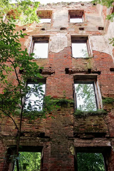 Pared con aberturas de ventana . — Foto de Stock