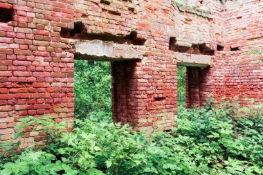 Antik duvar tuğla yaptı.