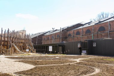 Restorasyon çalışmaları durumlarda bina.