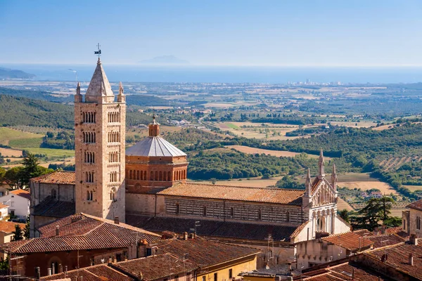 Massa Marittima is an ancient town near Siena, Italy — Stock Photo, Image