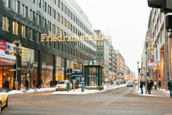 Navidad en Friedrichstrasse Berlín, Alemania — Foto de Stock