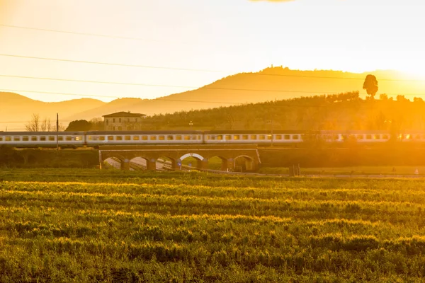 Old train overpass in maremma, tuscany — Stock Photo, Image