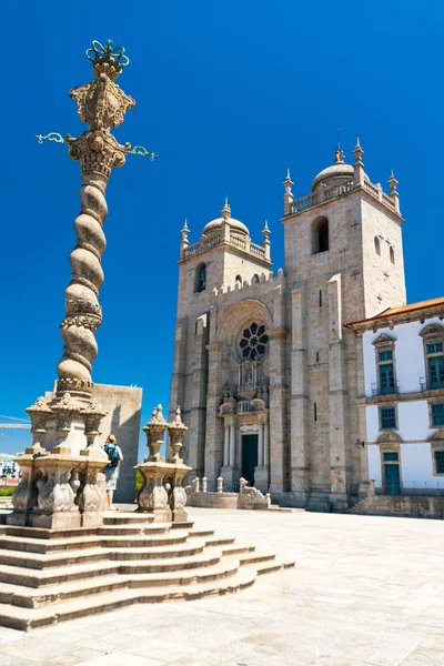 Собор Порту в Северном регионе Португалии — стоковое фото