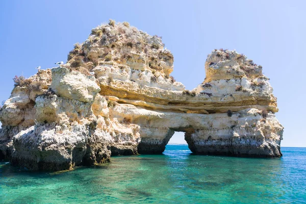 Wunderschönes Meer im Sommer in Lagos, Portugal — Stockfoto