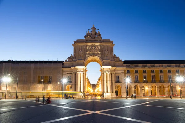 La Praca do Comercio en Lisboa — Foto de Stock