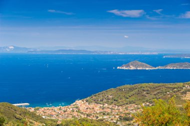 Piombino kanal Elba Adası'ndan görüldü