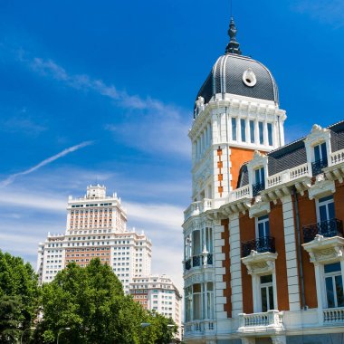 Plaza de Espana near Gran Via in Madrid