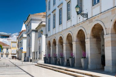 Tipik street in Faro Algarve, Portekiz