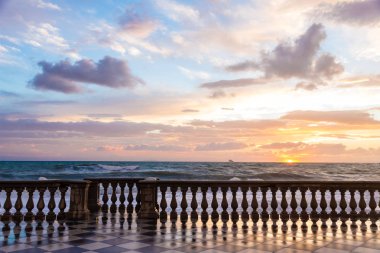 Livorno, İtalya belvedere Terrazza Mascagni olduğunu
