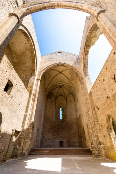 Santa Maria dello Spasimo taklösa kyrka i Palermo, Italien — Stockfoto