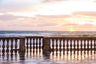 Livorno, İtalya belvedere Terrazza Mascagni olduğunu
