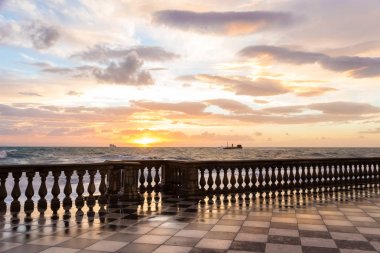 Livorno, İtalya belvedere Terrazza Mascagni olduğunu