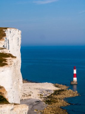 İngiltere'de Beachy head eski deniz feneri