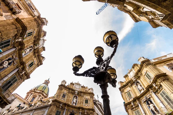 Plaza Quattro Canti en Palermo, Italia — Foto de Stock