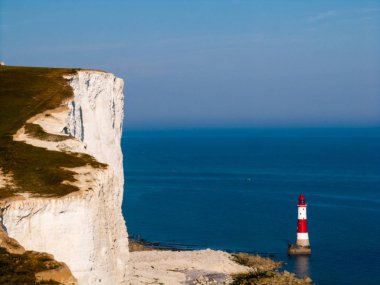 İngiltere'de Beachy head eski deniz feneri