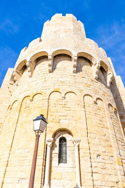 Chiesa Fortificata Saintes Maries Mer Camargue Francia Meridionale Costruita Tra — Foto Stock