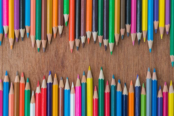 Multi színes ceruza, háttér — Stock Fotó