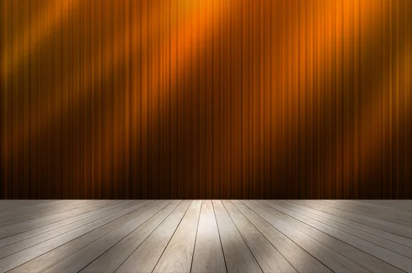 Gold Vorhang Bühnenhintergrund mit Lichtstrahl — Stockfoto