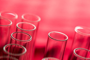 Bilim laboratuarı test tüpleri, laboratuvar ekipmanları.