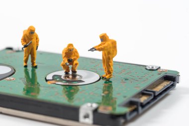 minyatür teknik ekip zor dis kirletici izleme