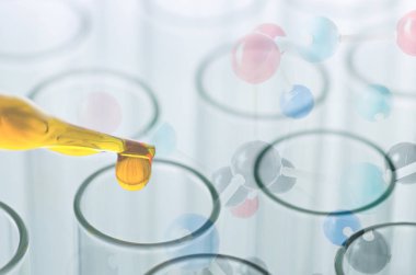 bilim laboratuvar pipet tüp arka plan, teslimi ile l
