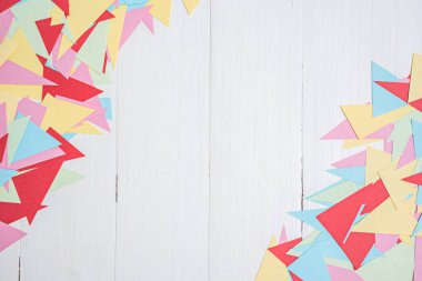 çapraz soyut renkli çıkartmalar Not beyaz üzerine şekilden woo