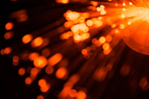 Streszczenie niewyraźne światłowodu światła dla sieci lub technolog — Zdjęcie stockowe