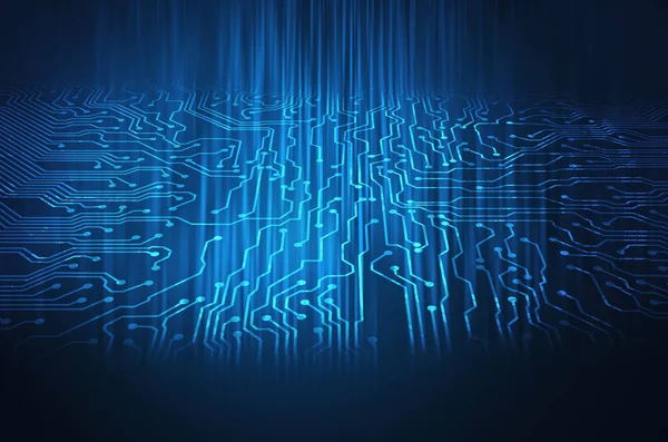 Impresión de línea de circuito abstracto para fondo de tecnología — Foto de Stock