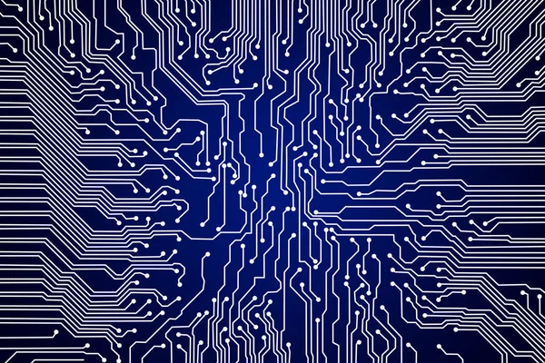 Impresión de línea de circuito abstracto para fondo de tecnología — Foto de Stock