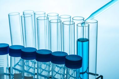 Tüpler, bilim Fen laboratuarı üzerinde deneysel damla test 