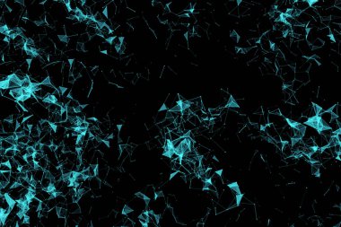 nokta ve çizgi bağlantısı ile soyut çokgen alanı