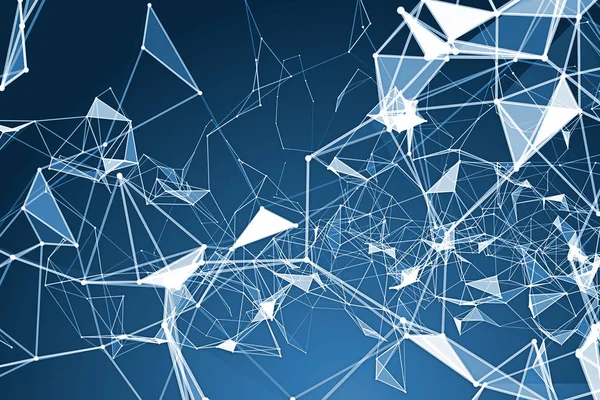 nokta ve çizgi bağlantısı ile soyut çokgen alanı