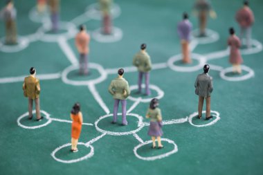 Daire tebeşir hattı ile iş minyatür