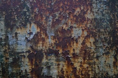 Paslı metal boyanmış doku arkaplanı.