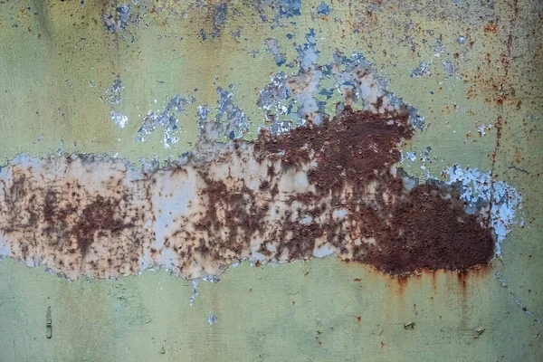 Rusty Metaal Geschilderde Textuur Achtergrond — Stockfoto
