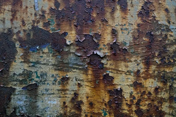 Rostiges Metall Lackiert Textur Hintergrund — Stockfoto