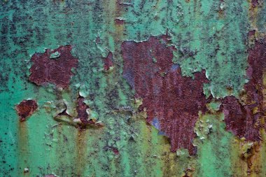 Paslı metal boyanmış doku arkaplanı.