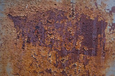 Paslı metal boyanmış doku arkaplanı.