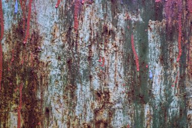 Paslı metal boyanmış doku arkaplanı.