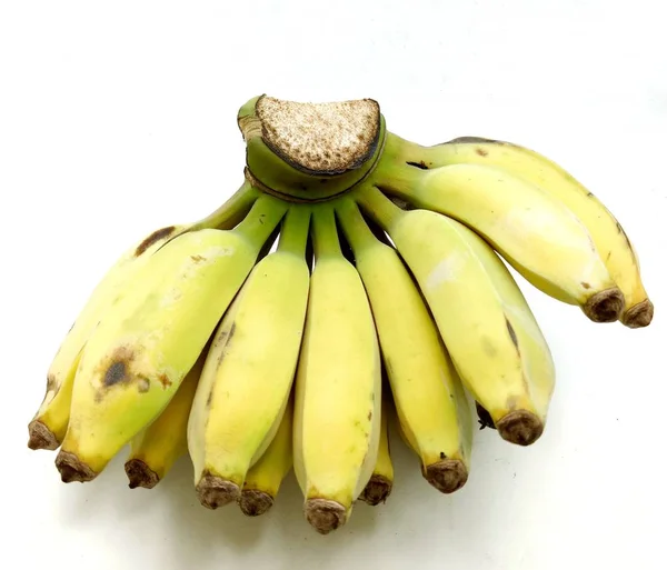 Tangan pisang dikultivasi pada latar belakang putih . — Stok Foto