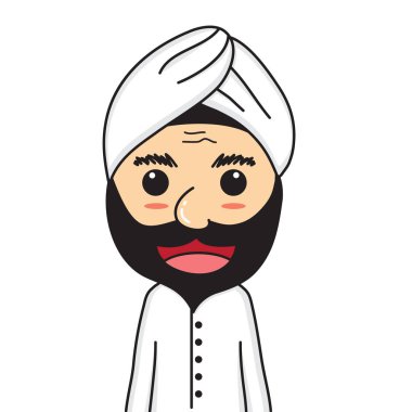 Hindistan insanlar tasarım karikatür.