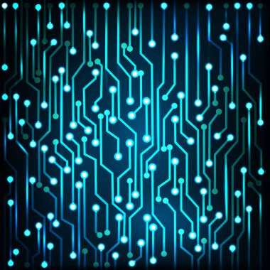 Soyut çizgi teknoloji mavi arka plan.