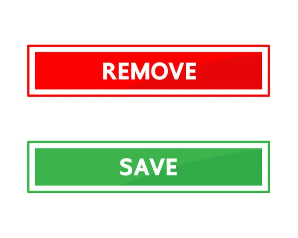 Remove Button Vector Design — Stock Vector