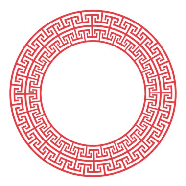 Kızıl Çin'çerçeve vektör tasarımı.