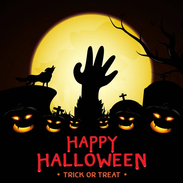 Halloween Fondo Vector Diseño — Archivo Imágenes Vectoriales