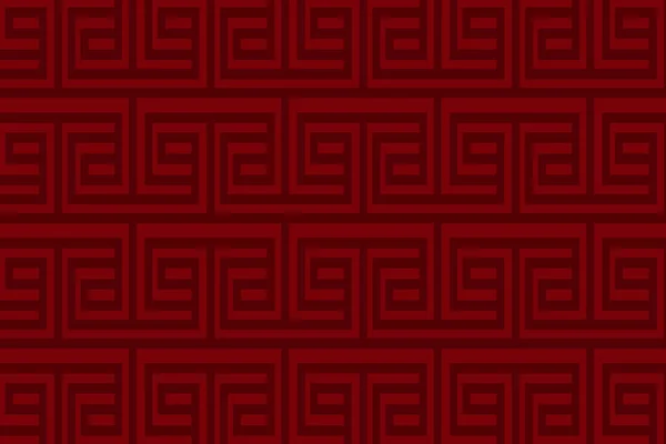 Ontwerp Van Abstracte Achtergrond Van Chinese Rode Patroon Vector — Stockvector