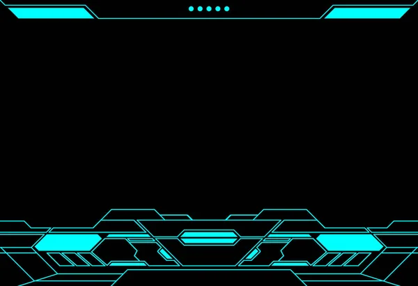 Diseño Vectores Hud Interfaz Futurista Tecnología Marco Abstracto — Vector de stock