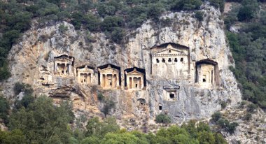 likijsky mezarlar üzerinde nehir daljan, Türkiye