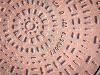 Kanalizasyon kapağı yuvarlak